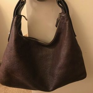 Gucci Horsebit Brown Guccissima Leather Hobo Bag